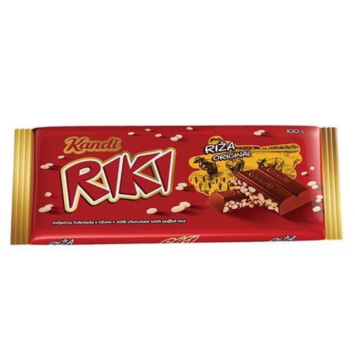 KANDI RIKI Original rizses tejcsokoládé (75 g/csomag)