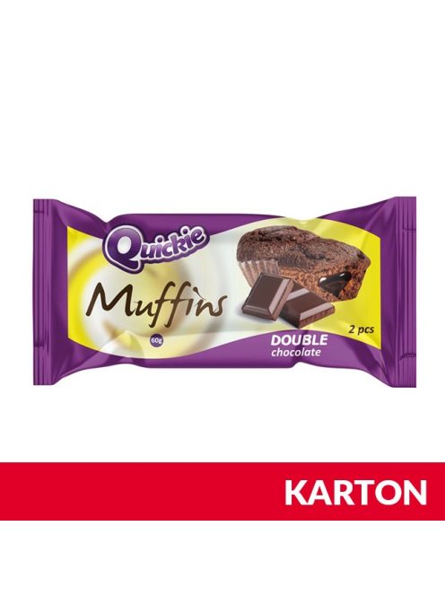 QUICKIE Muffin dupla csokoládé (24x60 g/karton)