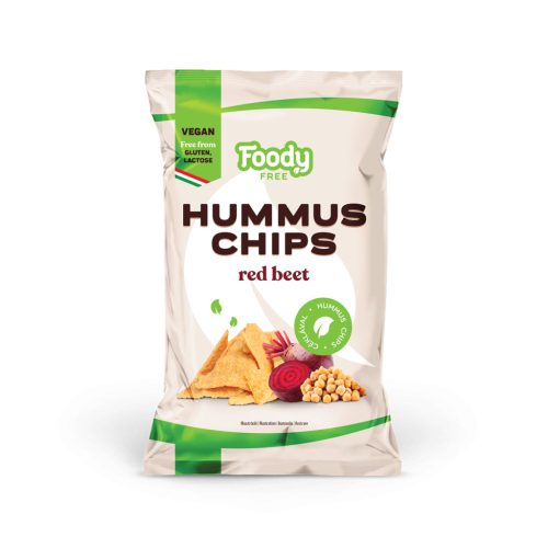 FOODY FREE Hummus chips céklával (50 g/csomag)