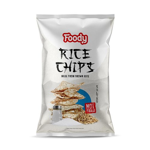FOODY RICE CHIPS sós ízesítéssel (55 g/csomag)