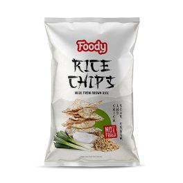   FOODY RICE CHIPS hagymás-tejfölös ízesítéssel (55 g/csomag)