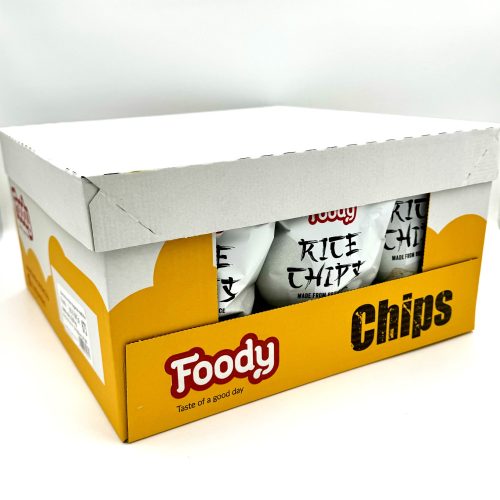 FOODY RICE CHIPS hagymás-tejfölös ízesítéssel (18x55 g/csomag)