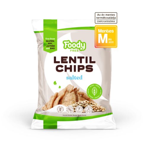 FOODY FREE Lencse chips sóval (50 g/csomag)