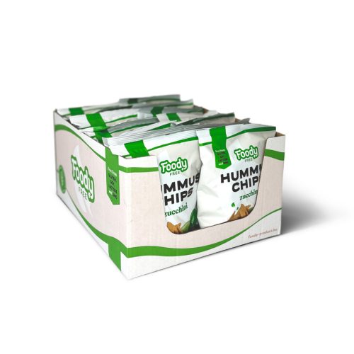 FOODY FREE Hummus chips cukkinivel (20x50 g/karton)