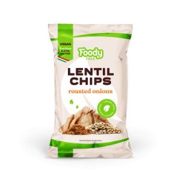 FOODY FREE Lencsechips pirított hagymával (50g/csomag)