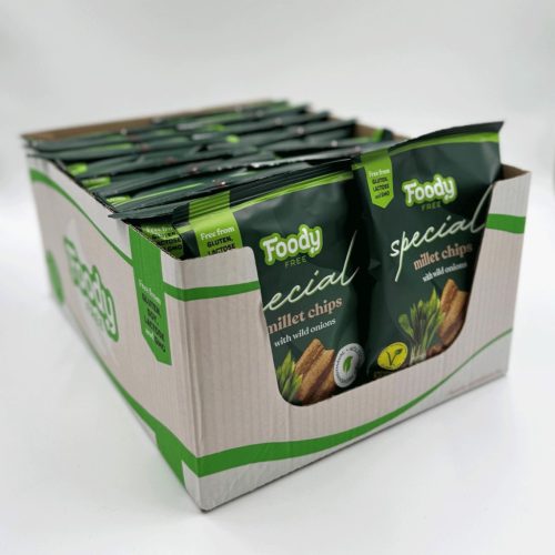 FOODY FREE SPECIAL KÖLESCHIPS MEDVEHAGYMÁVAL ( 16 x 45 g/karton)