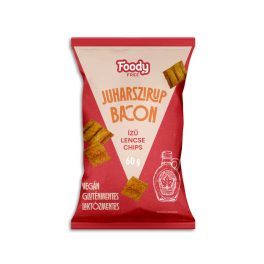FOODY FREE INTENSE JUHARSZIRUP-BACON ÍZŰ LENCSE CHIPS 60 G