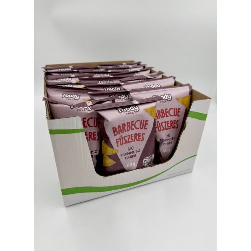 FOODY FREE INTENSE Hummus chips BBQ (18x60 g/karton)